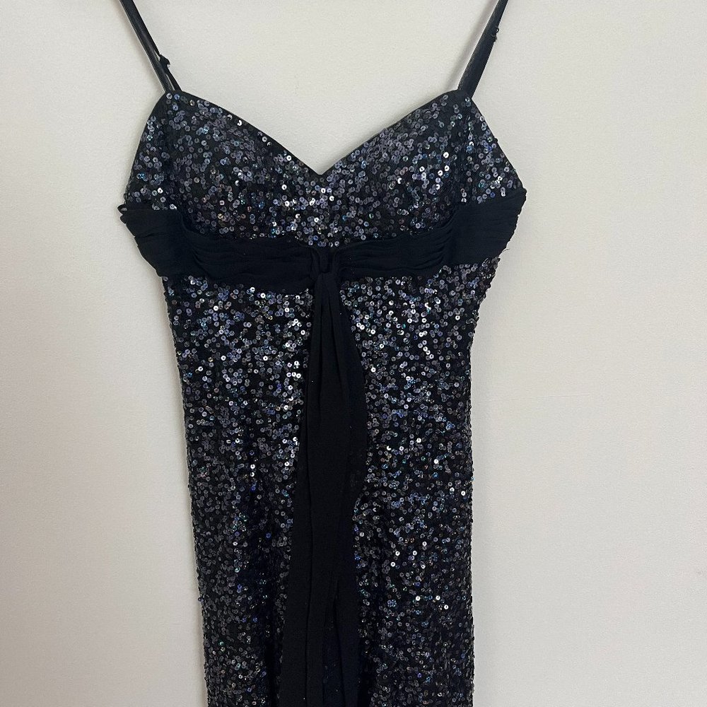 Sequenced black cocktail dress XS